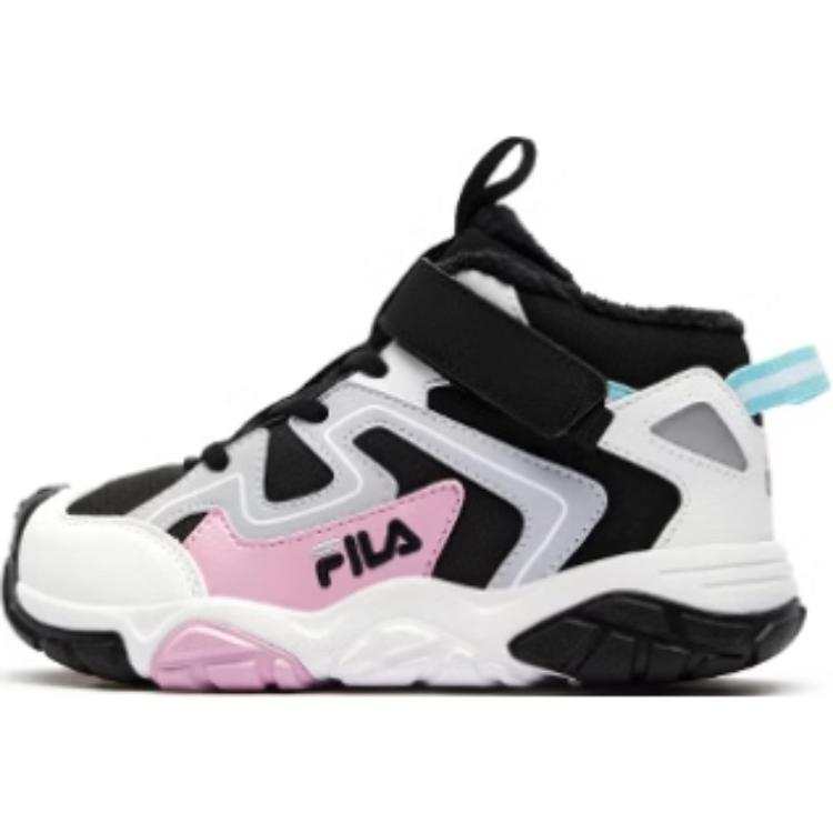 FILA KIDS Slip Resistant Abrasion Resistant High top Kids' Outdoor Shoes Black Kids'