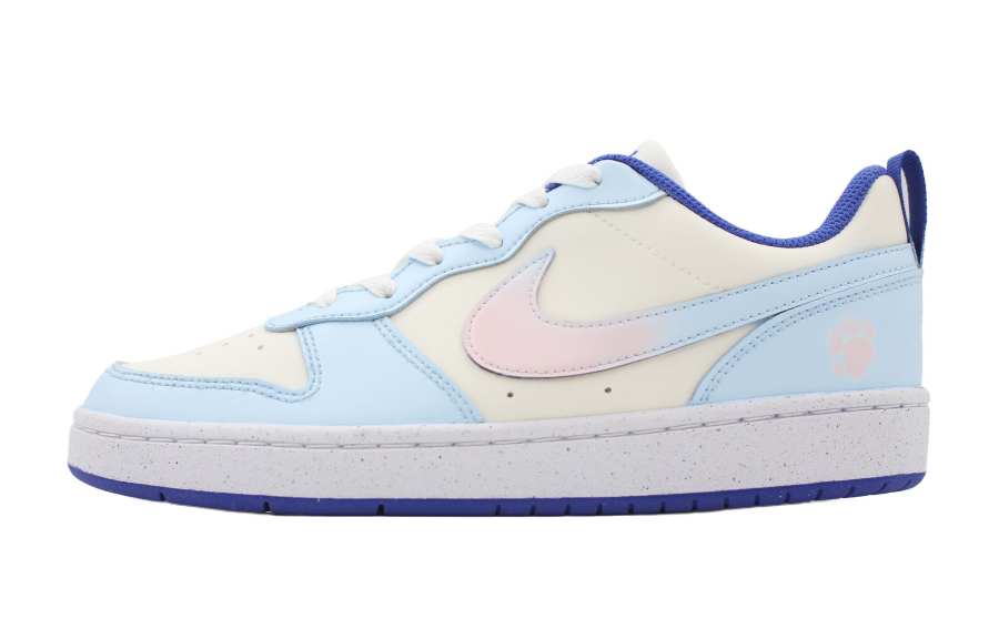 Nike Nike Court Borough Low Saturation Dream Slip Resistant Abrasion Resistant Low top Kids' Skateboarding Shoes Sky Blue