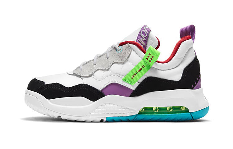Jordan Jordan MA2 Greatest Gift Cushioning Slip Resistant Abrasion Resistant Low top Running Shoes White Green Purple