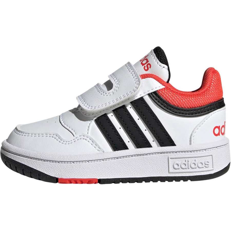 Adidas Adidas Hoops Slip Resistant Abrasion Resistant Slip Resistant Abrasion Resistant Low top Toddler Shoes White