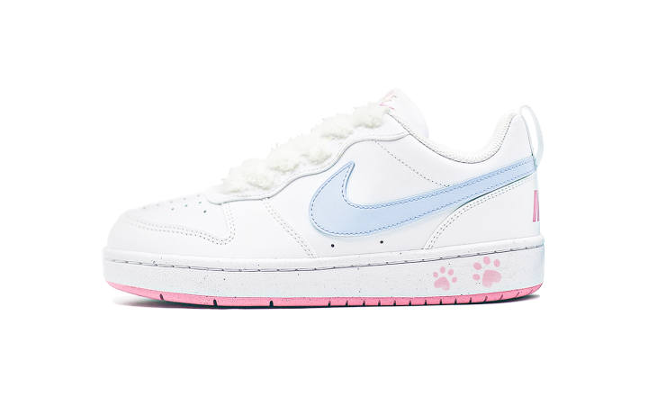 Nike Nike Court Borough Low top Skateboard Shoes Pink Blue Kids'