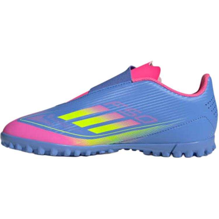 Adidas Adidas F50 CLUB PU Leather Slip Resistant Abrasion Resistant Low top Soccer Shoes Blue Kids'