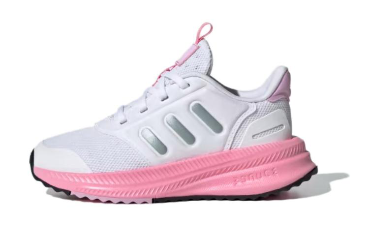 Adidas Adidas X_PLR Slip Resistant Cushioning Abrasion Resistant Low top Kids' Running Shoes White Pink Kids'