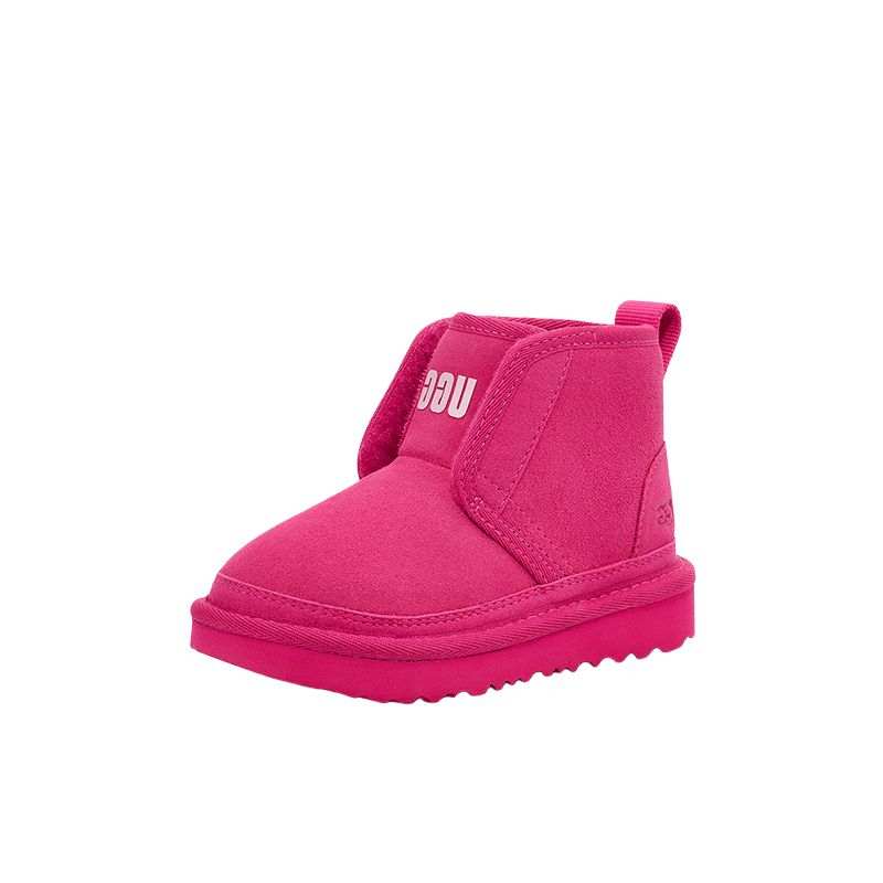 UGG UGG Synthetic Leather Ankle Length Kids' Boots Berry Red Kids'