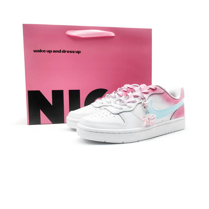 Nike Nike Court Borough Low 2 Leather Slip Resistant Cushioning Abrasion Resistant