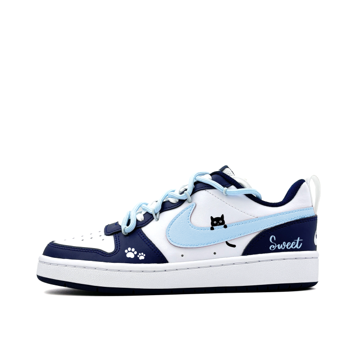 Nike Nike Court Borough Synthetic Leather Slip Resistant Abrasion Resistant Slip Resistant Abrasion Resistant Low top