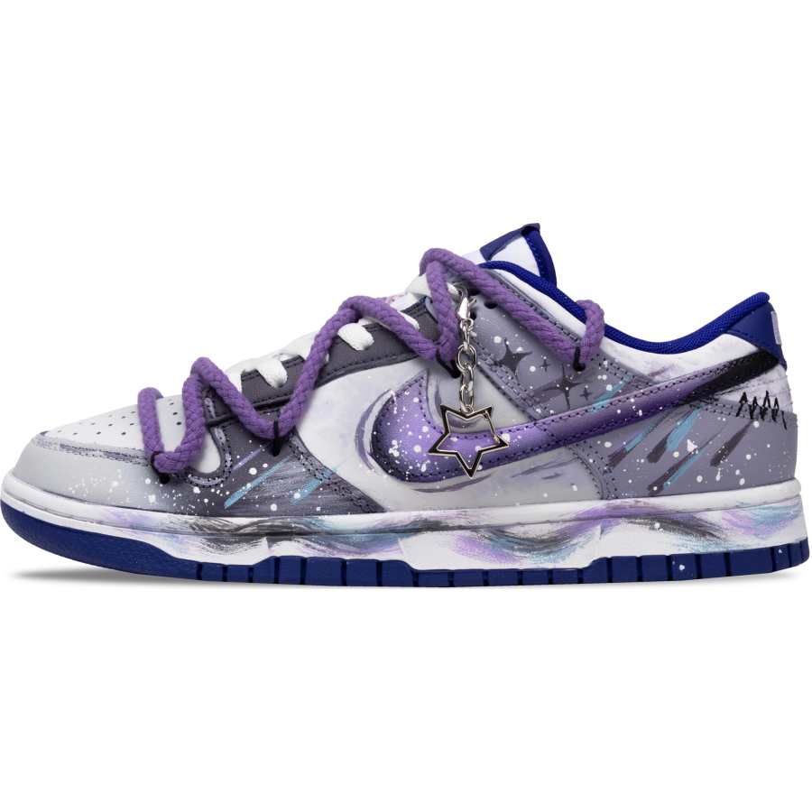 Nike Nike Dunk Abrasion Resistant Slip Resistant Low top Kids' Skateboarding Shoes Purple Kids'