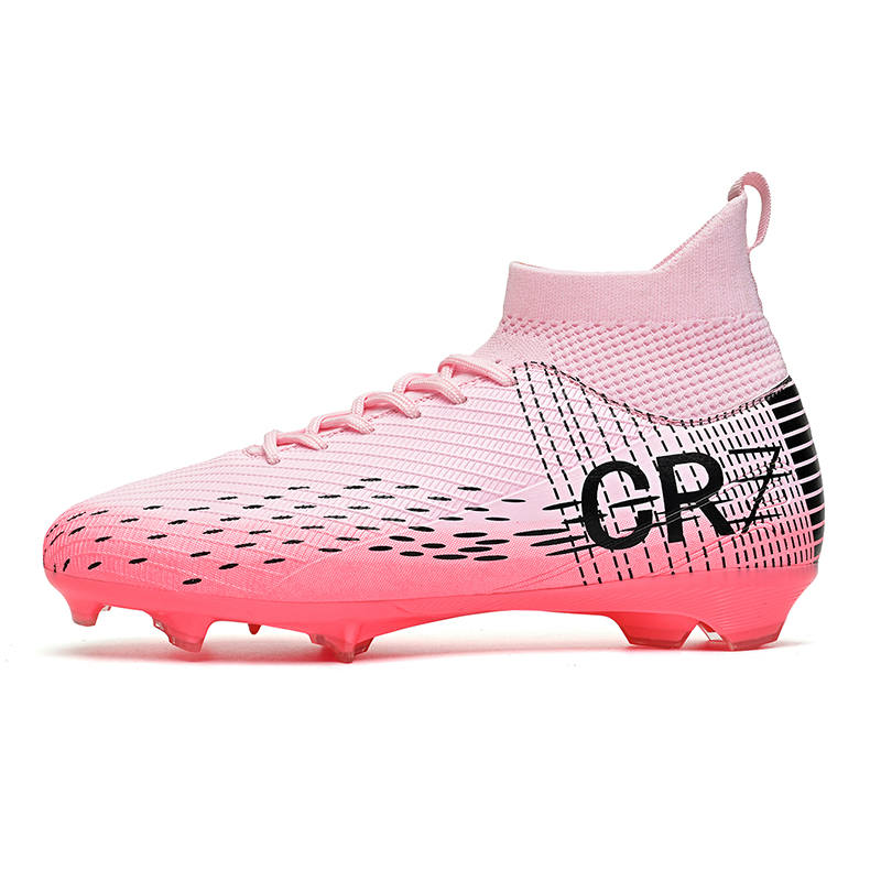 CAMKIDS Slip Resistant Anti Kick Slip Resistant Anti Kick High top Kids' Soccer Shoes Teenagers