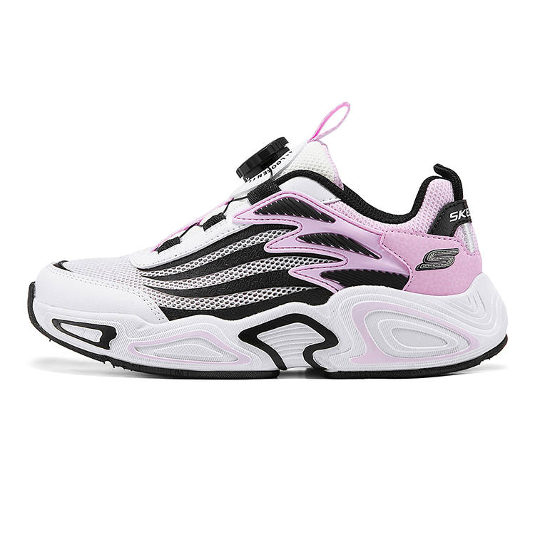Skechers Kids Casual Shoes White/Black/Pink Kids'