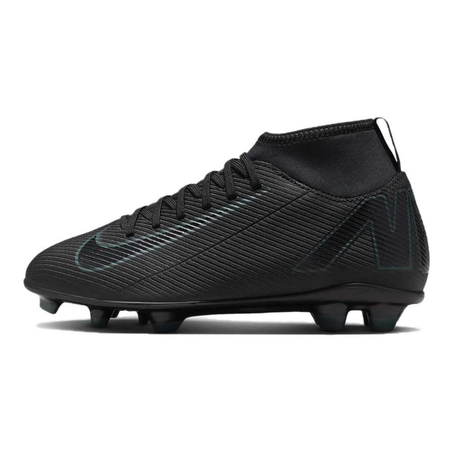 Nike Nike Mercurial Superfly 10 Abrasion Resistant Abrasion Resistant High top Kids' Soccer Shoes Black Kids'