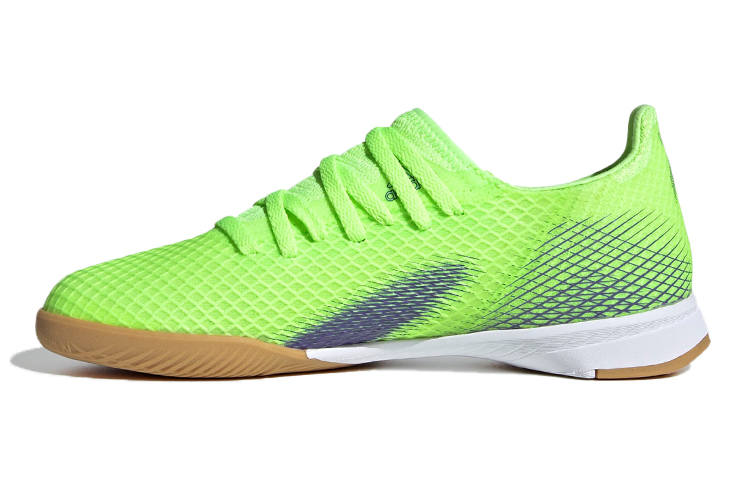 Adidas Adidas X Ghosted.3 Indoor K Breathable Low top Kids' Soccer Shoes Green Blue Kids'