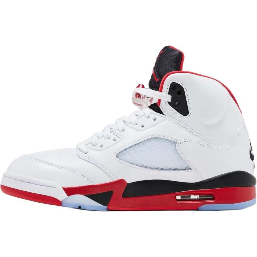 Jordan Jordan Air Jordan 5 High top Toddler Shoes White/Red/Black Infant And Toddler