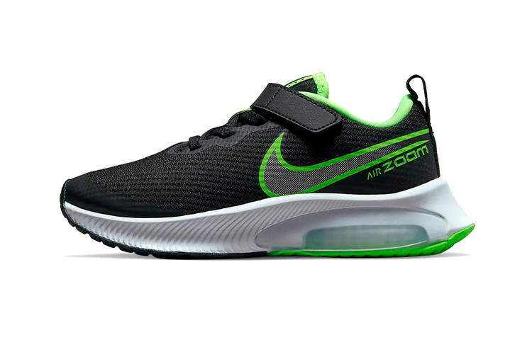 Nike Nike Air Zoom Arcadia Low Top Kids Lifestyle Shoes Black Green Children Aged 3 7 Years Old