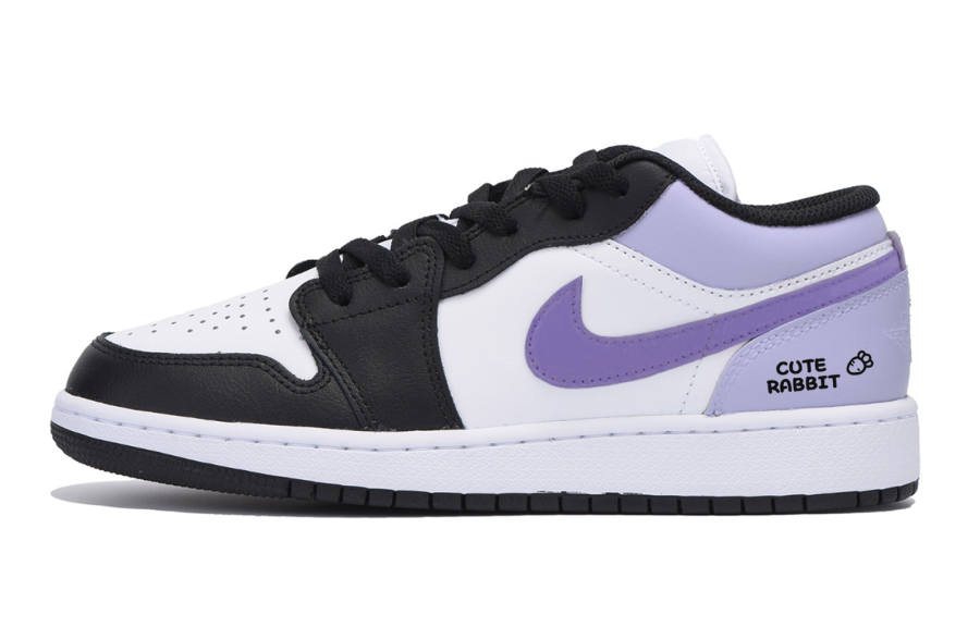 Jordan Jordan Air Jordan 1 Low Leather Low top Children's Basketball Shoes White Teenagers