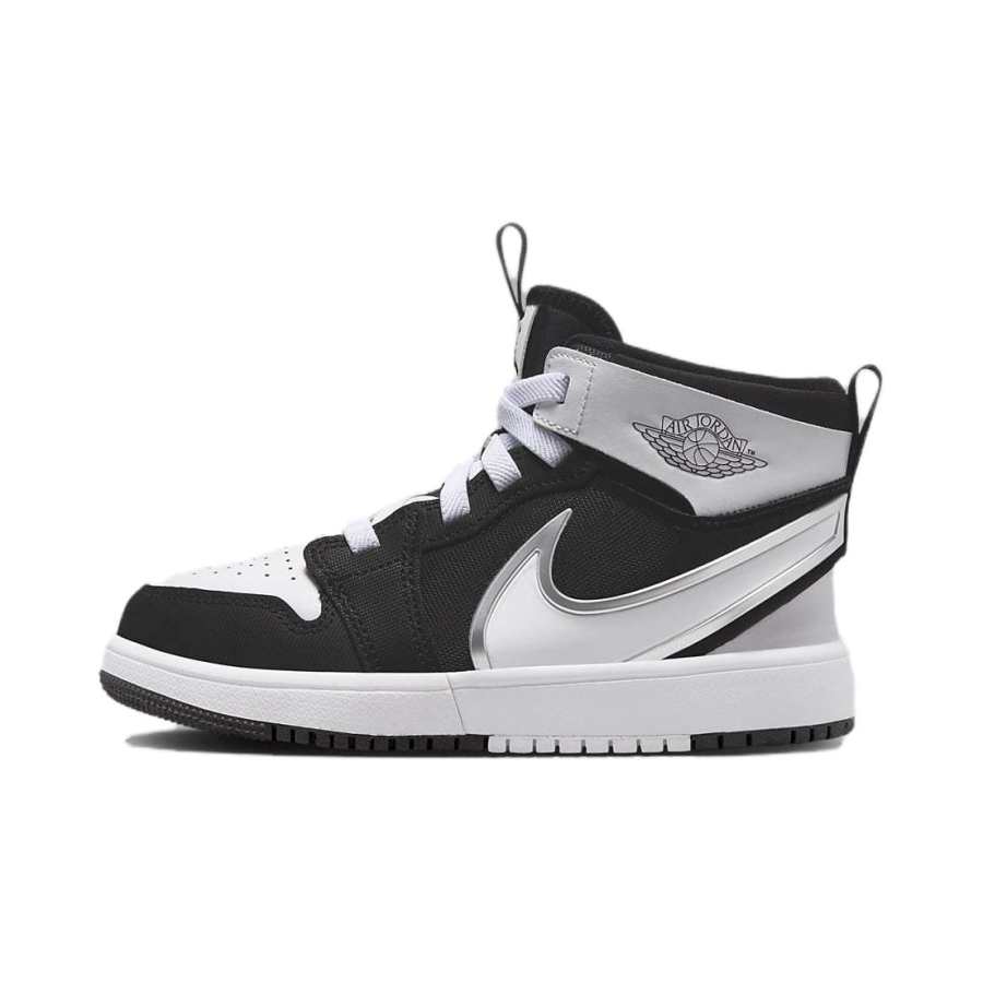 Jordan Jordan Air Jordan 1 Children's Basketball Shoes Black White Children Aged 3 7 Years Old
