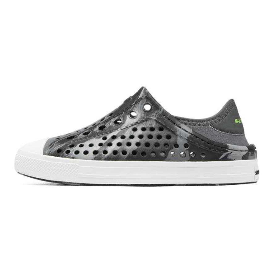 Skechers Kids Foamies Slip Resistant Abrasion Resistant Slip Resistant Abrasion Resistant Children's Sandals Black Gray