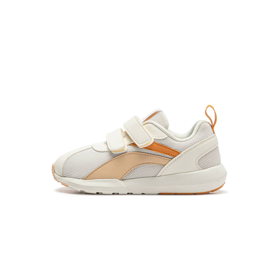 Li-Ning YOUNG Li Ning YOUNG Sports Life Collection Little Cortez Trendy Low top Casual Shoes Ecru Orange Kids'