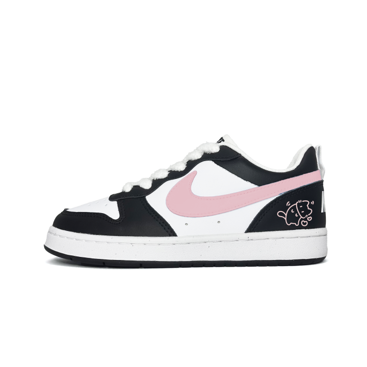 Nike Nike Court Borough Pink Meowth Plus Slip Resistant Abrasion Resistant Slip Resistant Abrasion Resistant Low top