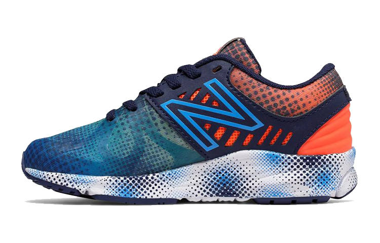 New Balance New Balance NB 200 Slip Resistant Cushioning Abrasion Resistant Breathable Kids Lifestyle Shoes Blue Orange Teenagers