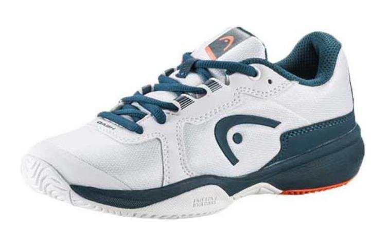 HEAD Comfortable Slip Resistant Abrasion Resistant Low top Kids' Training Shoes White Cyan Kids'