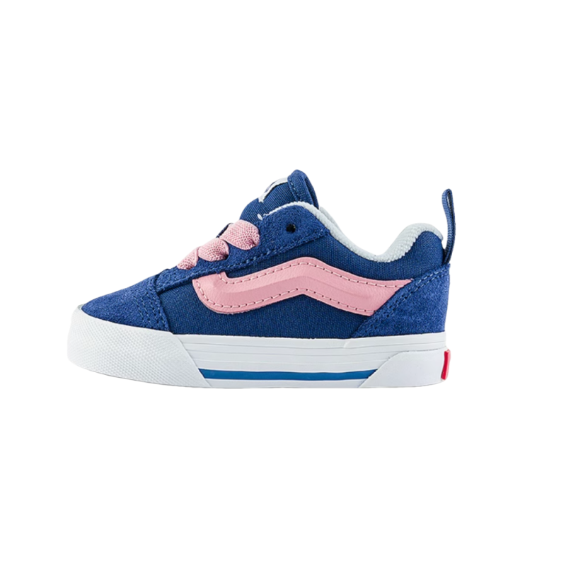 Vans Knu Skool Low top Toddler Shoes Blue Pink Infant And Toddler