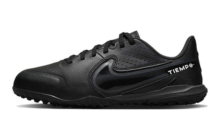 Nike Nike Tiempo Legend 9 JR Academy Slip Resistant Cushioning Abrasion Resistant Low top Kids' Soccer Shoes Black Kids'
