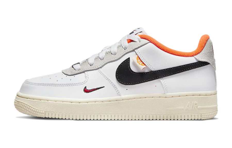 Nike Nike Air Force 1 Nike Hoops Leather Low top Skateboard Shoes White Black Orange Unisex
