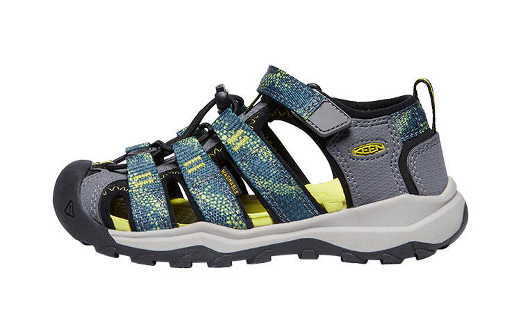 Keen Newport H2 Neo Slip Resistant Anti Kick Abrasion Resistant Support Children's Sandals Gray/Jasper