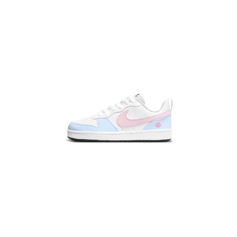 Nike Nike Court Borough Sweetheart Paw Synthetic Leather Cushioning, Wear Resistant Low top Kids' Skateboarding Shoes