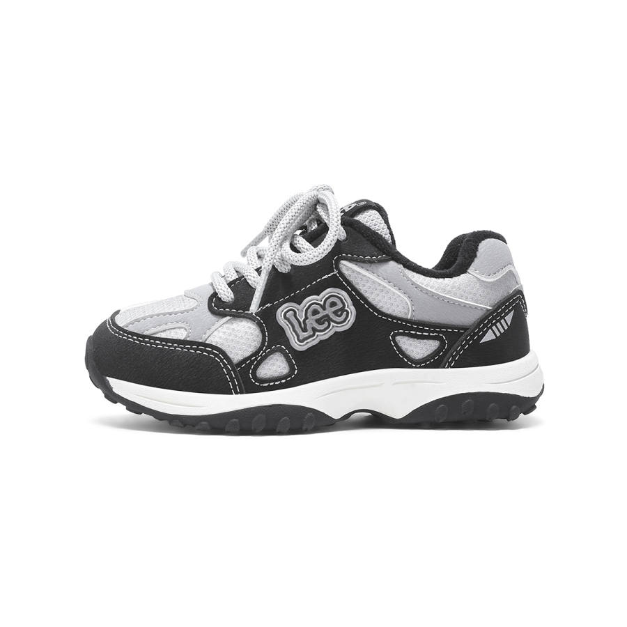 LEE KIDS Fleece Lined Lining Comfortable Fashion Versatile Trendy Sports Students Campus Low top Outdoor Shoes Black