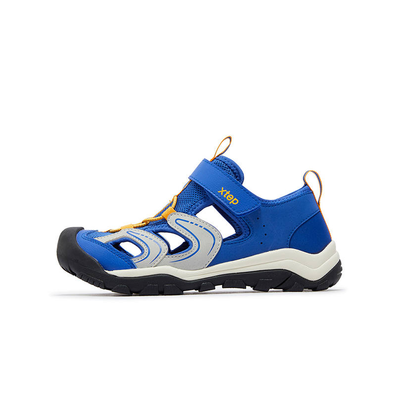XTEP Slip Resistant Balance Low top Sandal Lyon Blue Lunar Stone Gray Kids'