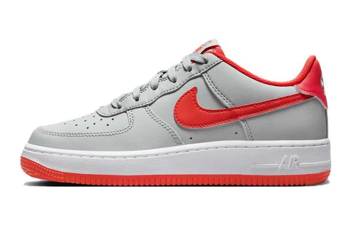 Nike Nike Air Force 1 Low Light Smoke Bright Crimson GS