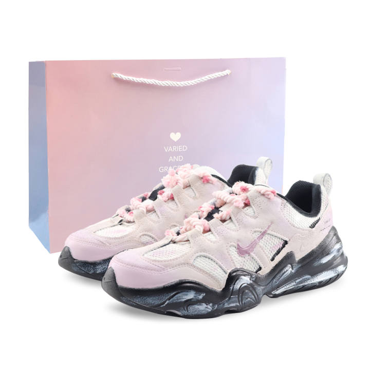 Nike Nike Tech Hera Urban Chic Style Sand, Shopping Bag Height Increasing Abrasion Resistant Low top Casual Shoes Unisex