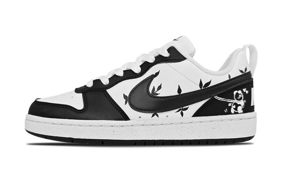 Nike Nike Court Borough LOW RECRAFT Low top Kids' Skateboarding Shoes Black White Teenagers
