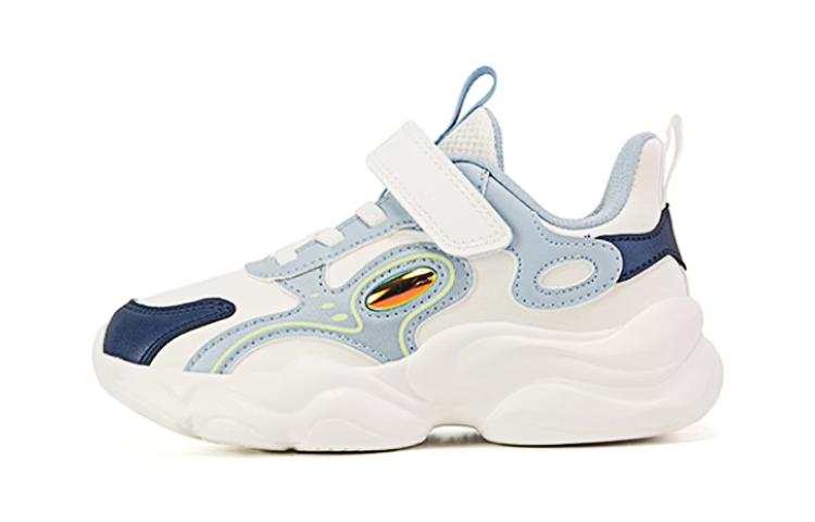 XTEP Cushioning Abrasion Resistant Cushioning, Wear Resistant Kids Lifestyle Shoes White Blue