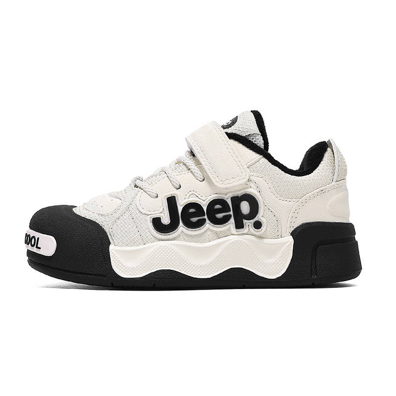 Jeep Low top Kids Lifestyle Shoes Beige Black Kids'