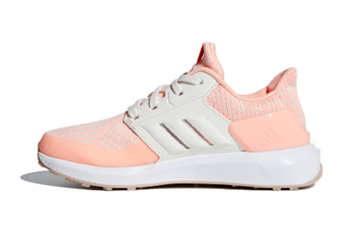 Adidas Adidas Rapida Run Knit C Fabric Comfortable Breathable Low top Kids' Running Shoes Orange Gray