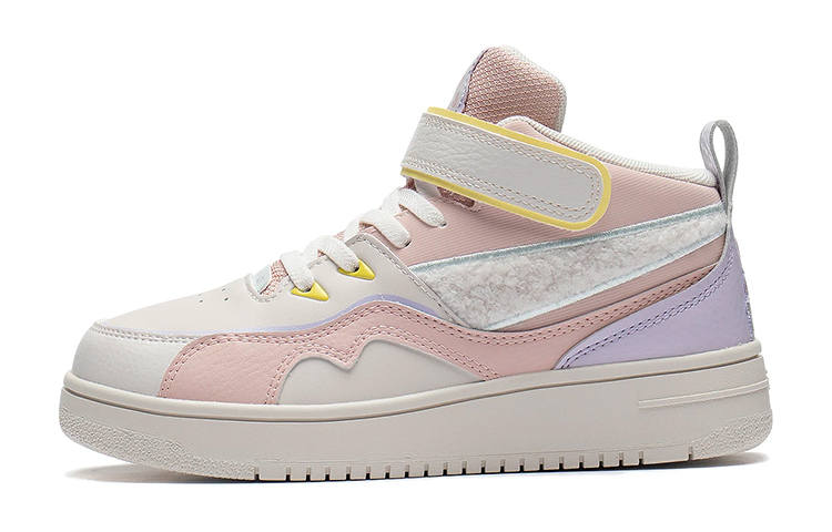 Li-Ning YOUNG Li Ning YOUNG Comfortable Slip Resistant Cushioning Abrasion Resistant Mid top Kids Lifestyle Shoes Kids'