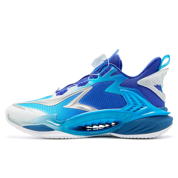 QIAODAN Mid top Basketball Shoes Sky Blue Unisex