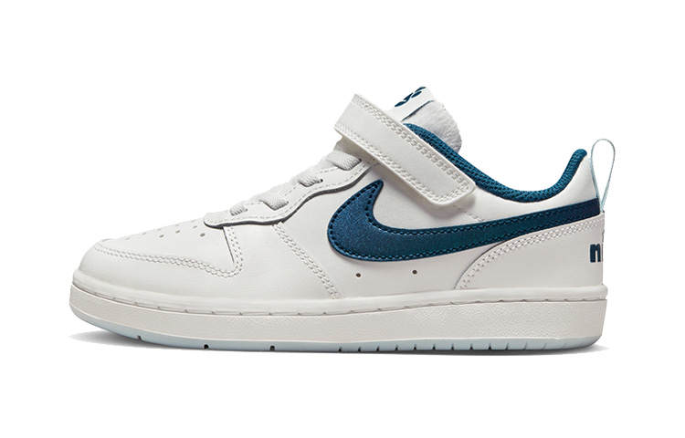 Nike Nike Court Borough Collection Low 2 Se Comfortable Low top Skateboard Shoes White Blue Kids'