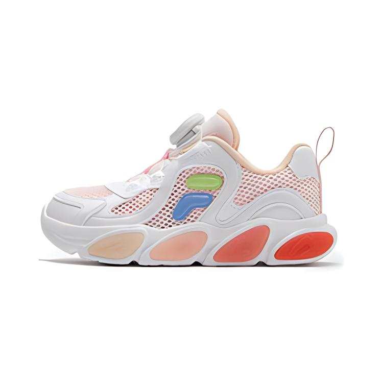 FILA KIDS Boa Comfortable And Breathable Slip Resistant Abrasion Resistant Low top Kids' Training Shoes Pink