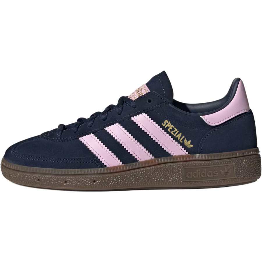 Adidas Originals HANDBALL SPEZIAL Leather, Suede Abrasion Resistant Low top Kids' Skateboarding Shoes Blue