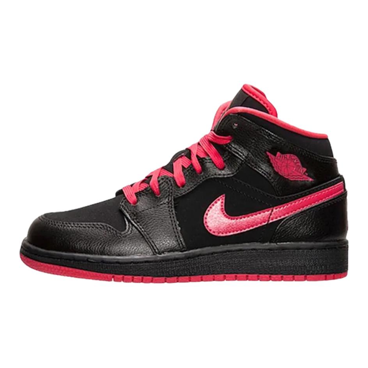 Jordan Jordan Air Jordan 1 Mid top Basketball Shoes Black Unisex