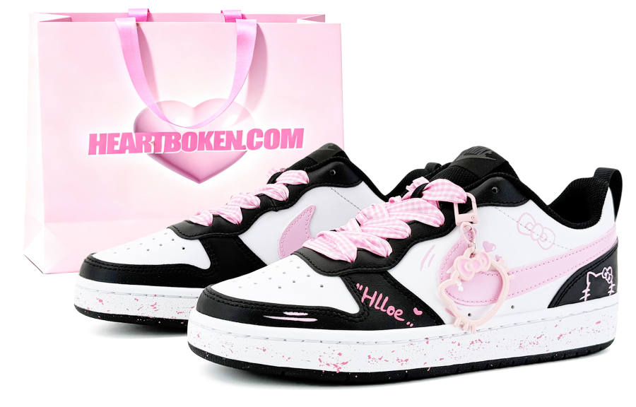 Nike Nike Court Borough Suixin, Sweetheart Kitten, Shopping Bag Leather Slip Resistant Low top Kids' Skateboarding Shoes