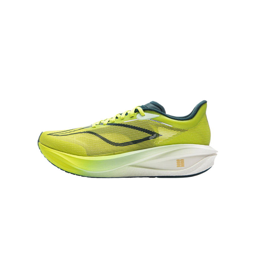 Li-Ning YOUNG Li Ning YOUNG Breathable Abrasion Resistant Rebound Kids' Running Shoes Digital Green