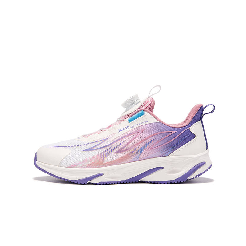 XTEP Fiery Feather Low top Running Shoes White Pink Purple Unisex