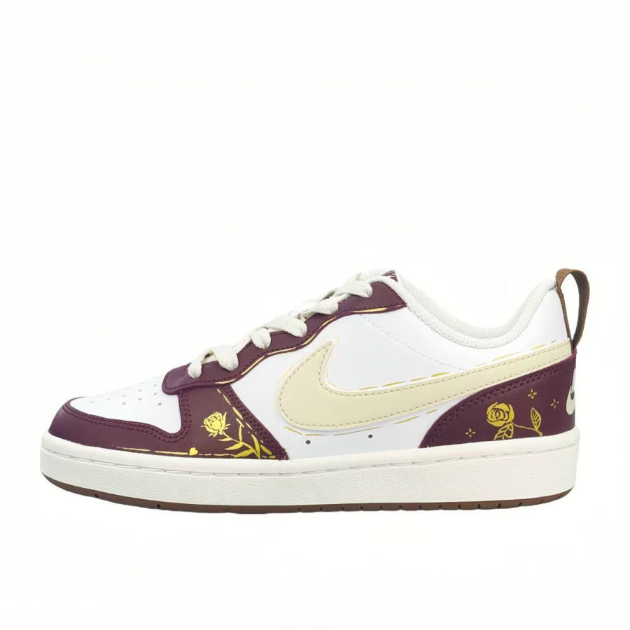 Nike Nike Court Borough Golden Rose Dream Slip Resistant, Abrasion Resistant, Breathable Low top Kids' Skateboarding Shoes