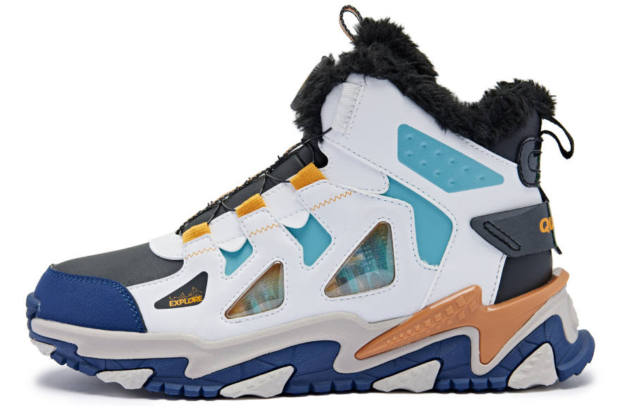 QIAODAN Crampons Fleece Lined Thermal Comfortable Slip Resistant Abrasion Resistant Slip Resistant Abrasion Resistant