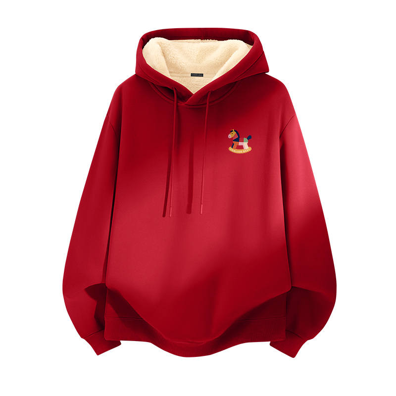 Tonlion Sweatshirts Unisex Hooded Thickened Heavyweight