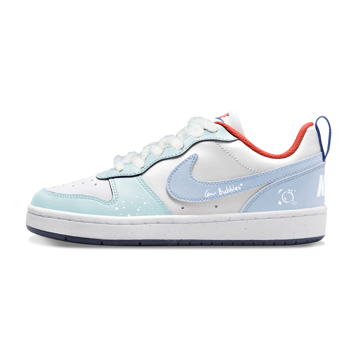 Nike Nike Court Borough Low top Kids' Skateboarding Shoes Light Blue Teenagers